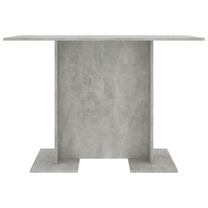 Mesa de jantar 110x60x75 cm derivados madeira cinzento cimento