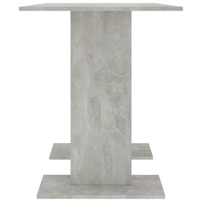 Mesa de jantar 110x60x75 cm derivados madeira cinzento cimento