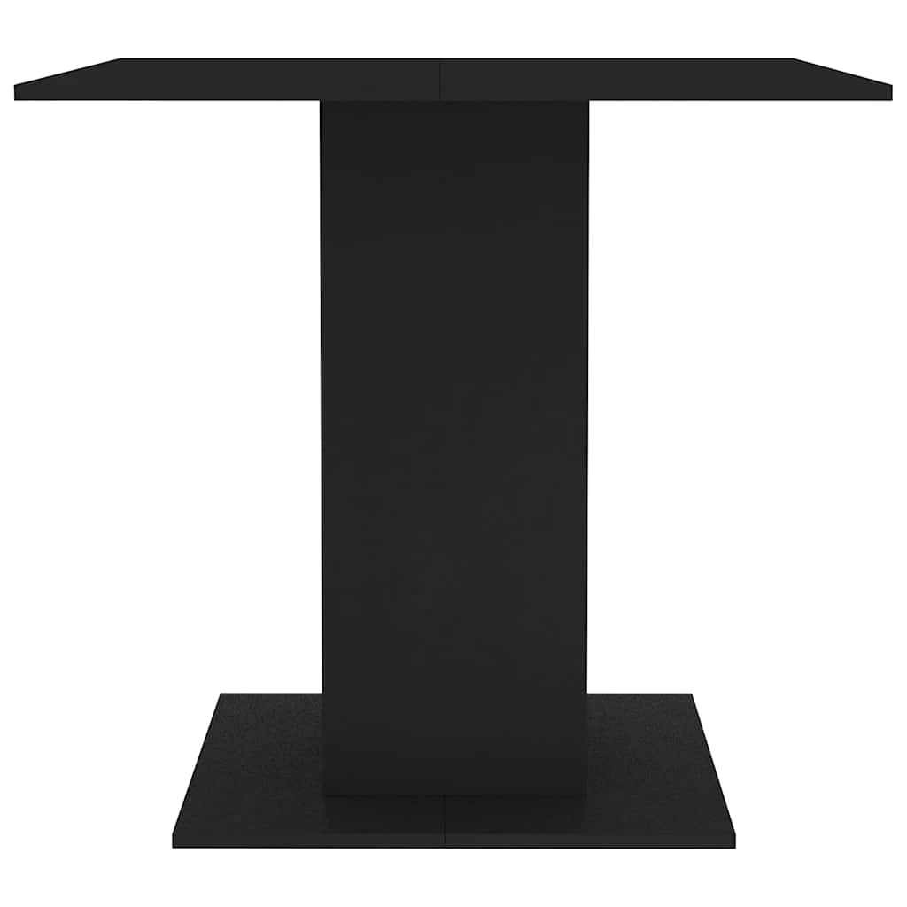 Mesa de jantar 80x80x75 cm derivados de madeira preto