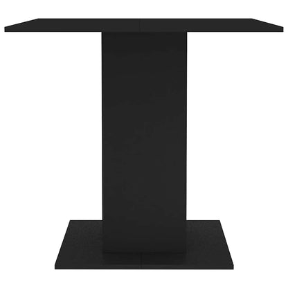 Mesa de jantar 80x80x75 cm derivados de madeira preto