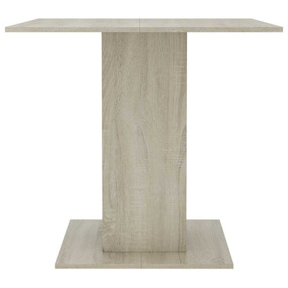 Mesa de jantar 80x80x75 cm contraplacado carvalho sonoma