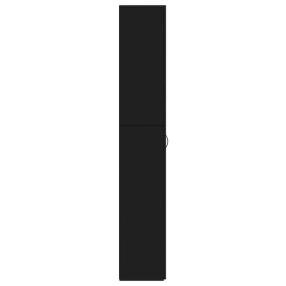 Armário de escritório derivados de madeira preto
