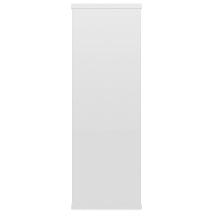 Prateleiras de parede derivados de madeira branco brilhante