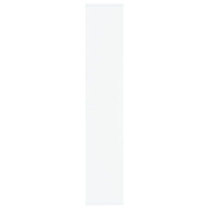 Armário para sapatos 54x34x183 cm contraplacado branco