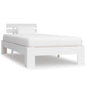 Estrutura de cama 90x200 cm pinho maciço branco