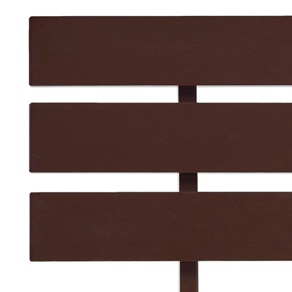 Estrutura de cama 120x200 cm pinho maciço castanho-escuro