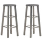 Bancos de bar 2 pcs MDF antracite