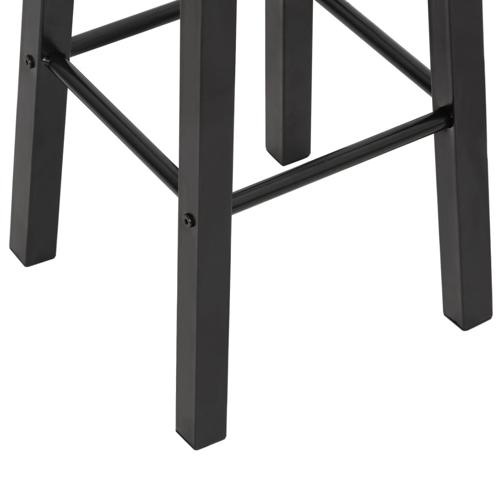 Bancos de bar 2 pcs MDF preto