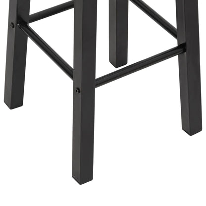 Bancos de bar 2 pcs MDF preto