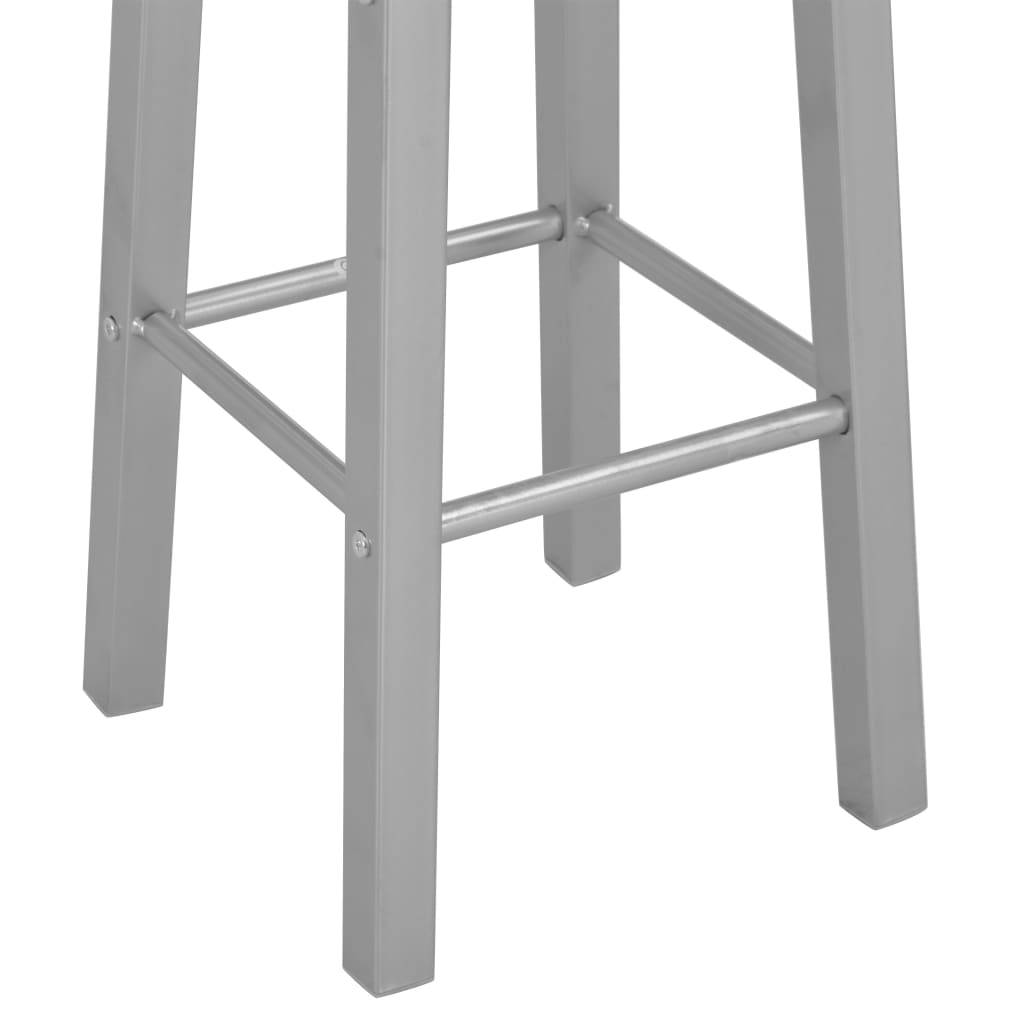 3 pcs conjunto de bar em madeira e aço preto