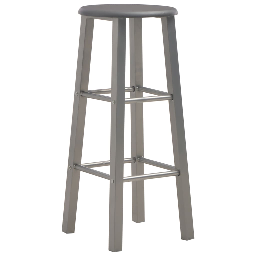 3 pcs conjunto de bar em madeira e aço antracite