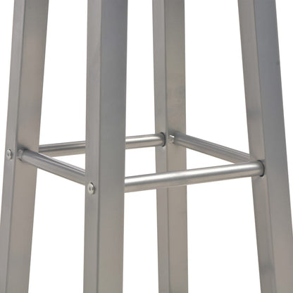 3 pcs conjunto de bar em madeira e aço antracite