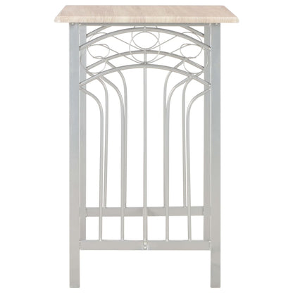 3 pcs conjunto de bar em madeira e aço