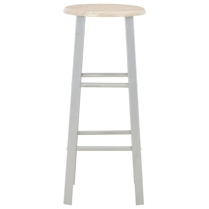 3 pcs conjunto de bar em madeira e aço