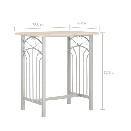 3 pcs conjunto de bar em madeira e aço