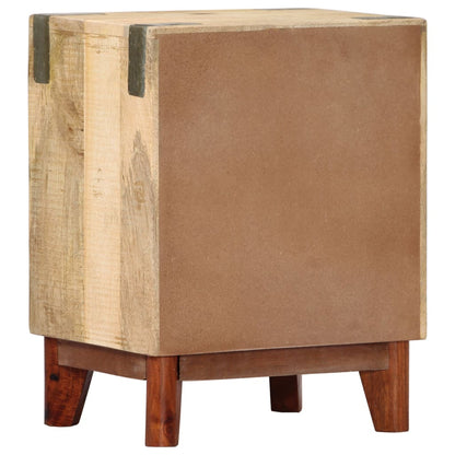 Mesa de cabeceira 40x30x52 cm madeira mangueira áspera maciça