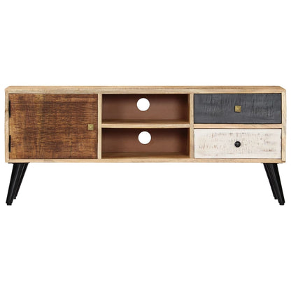 Móvel de TV de madeira de mangueira maciça