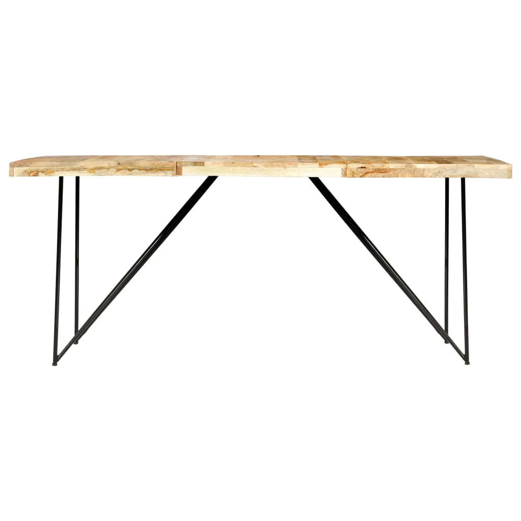 Mesa de jantar 180x90x76 cm madeira de mangueira maciça