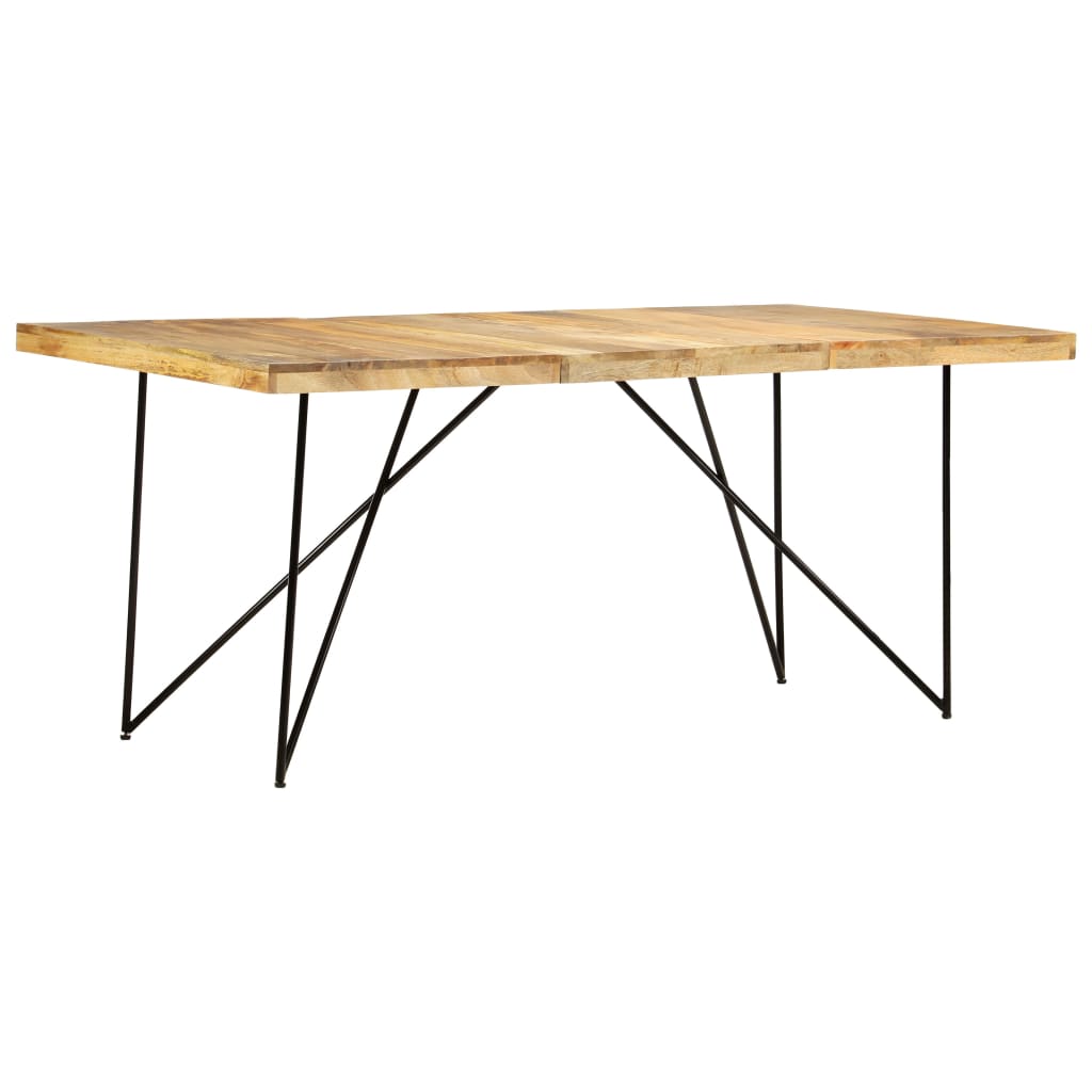 Mesa de jantar 180x90x76 cm madeira de mangueira maciça