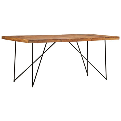 Mesa de jantar 180x90x76 cm madeira de acácia maciça