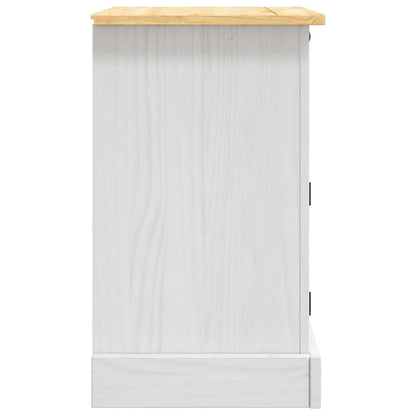 Mesa de cabeceira Corona pinho mexicano 53x39x67 cm branco