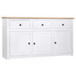 Aparador 135x40x80 cm pinho maciço panama branco