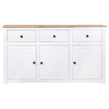 Aparador 135x40x80 cm pinho maciço panama branco