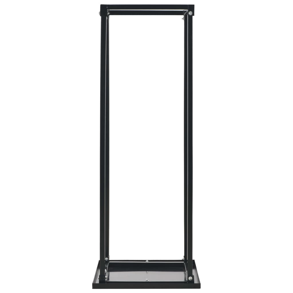 Suporte para lenha com base 37x37x113 cm aço preto