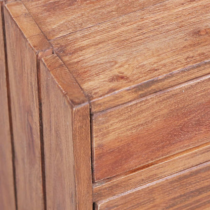 Mesa cabeceira 3 gavetas 35x25x35 cm madeira de mogno maciça
