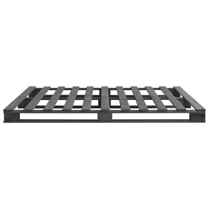 Estrutura de cama em paletes pinho maciço 180x200 cm cinzento