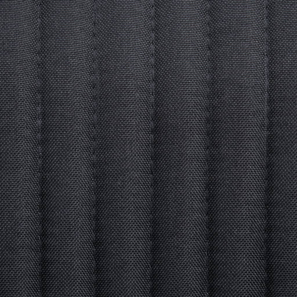 Cadeiras de jantar 4 pcs tecido preto