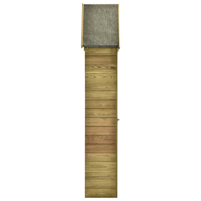 Abrigo ferramentas jardim porta 69,5x32x178cm pinho impregnado