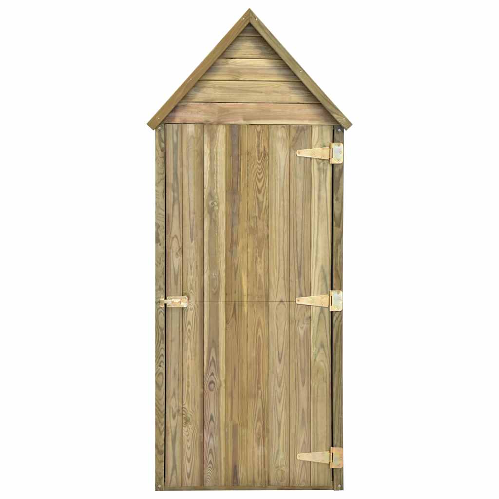 Abrigo ferramentas jardim porta 69,5x32x178cm pinho impregnado