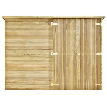 Casa/abrigo 232x110x170 cm madeira de pinheiro impregnada