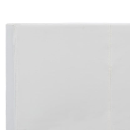 Estrutura de cama em couro artificial 180x200 cm branco