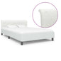 Estrutura de cama 120x200 cm couro artificial branco