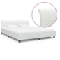 Estrutura de cama 180x200 cm couro artificial branco