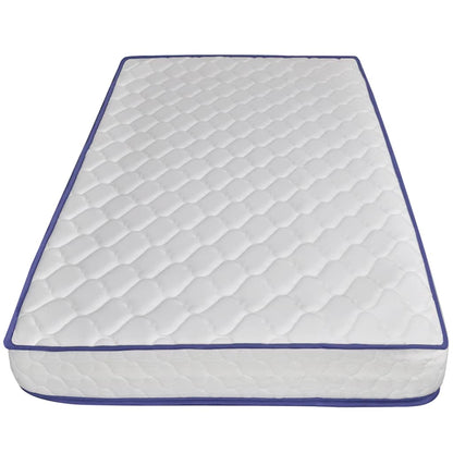 Cama + colchão espuma memória 160x200cm couro artificial branco