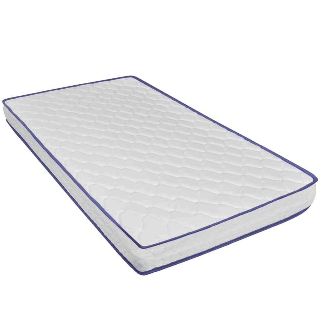 Cama + colchão espuma memória 160x200cm couro artificial branco