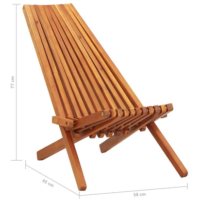 Cadeiras lounge de exterior dobráveis 2 pcs acácia maciça