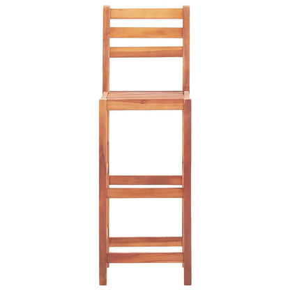 Bancos de bar 2 pcs madeira de acácia maciça