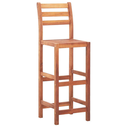 Cadeiras de bar 4 pcs madeira de acácia maciça