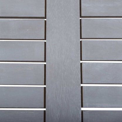 Mesa de jardim 80x80x74 cm madeira de acácia maciça cinzento