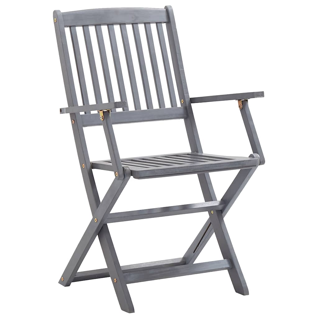 Cadeiras de jardim dobráveis 2 pcs madeira acácia maciça