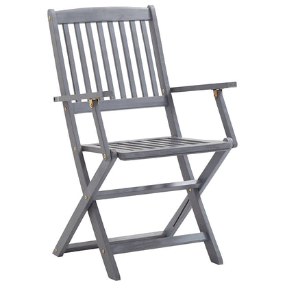 Cadeiras de jardim dobráveis 2 pcs madeira acácia maciça