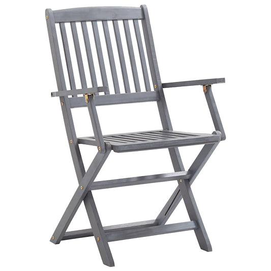Cadeiras de jardim dobráveis 2 pcs madeira acácia maciça