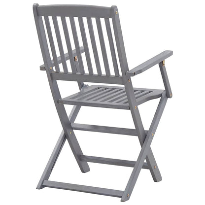 Cadeiras de jardim dobráveis 2 pcs madeira acácia maciça
