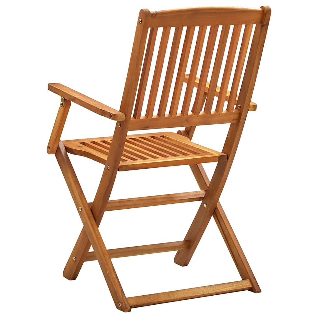 Cadeiras de jardim dobráveis 2 pcs madeira acácia maciça