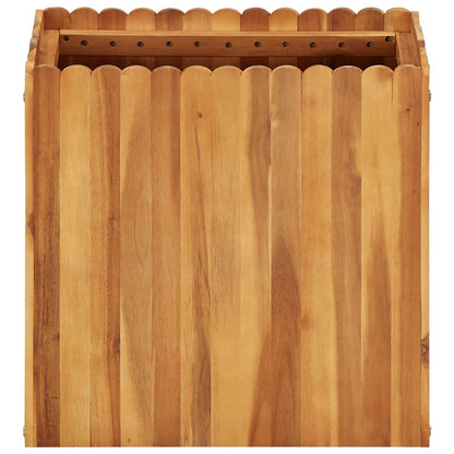 Vaso/floreira de jardim 50x30x50 cm madeira de acácia maciça