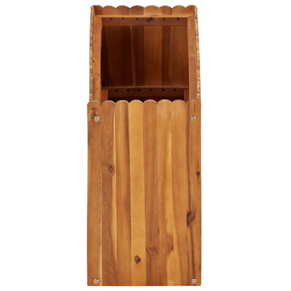 Vaso/floreira de jardim 100x30x50 cm madeira de acácia maciça